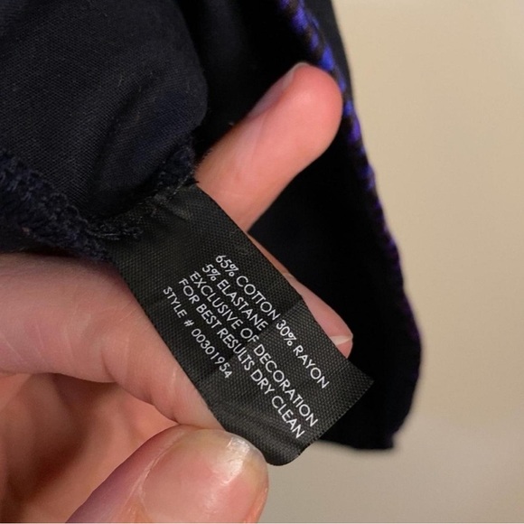 Club Monaco Navy Blue Drop Waist Mini Skirt size 00 - Picture 8 of 8